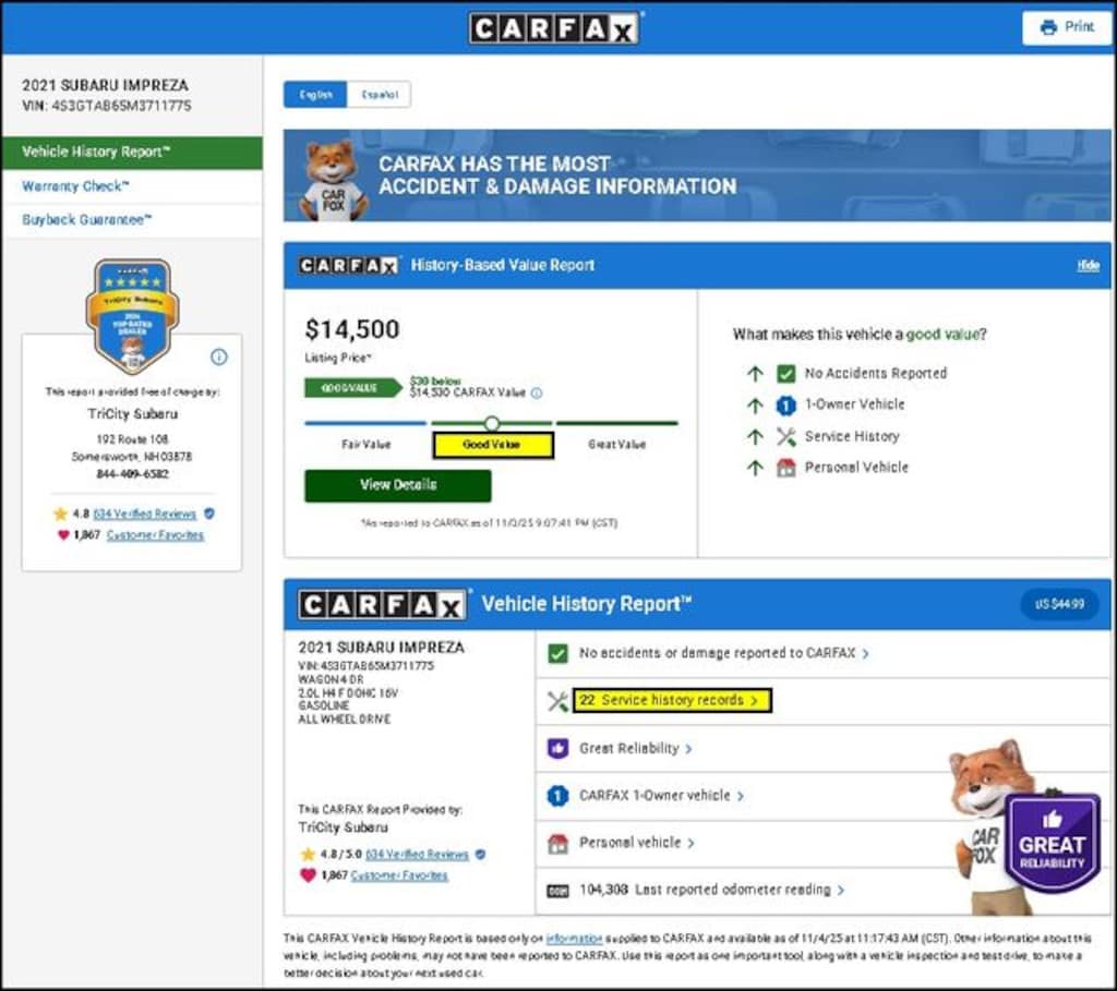 Used 2021 Subaru Impreza Base Hatchback