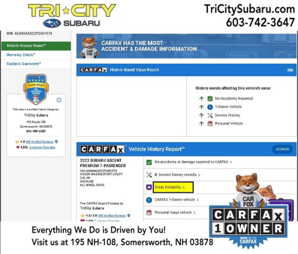 Used 2023 Subaru Ascent Premium 7-Passenger SUV