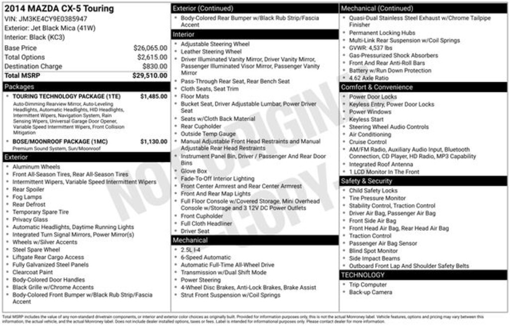 Used 2014 Mazda CX-5 Touring SUV