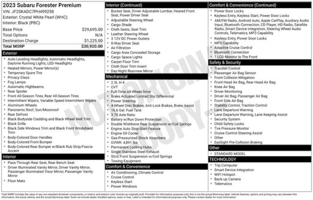 Used 2023 Subaru Forester Premium SUV