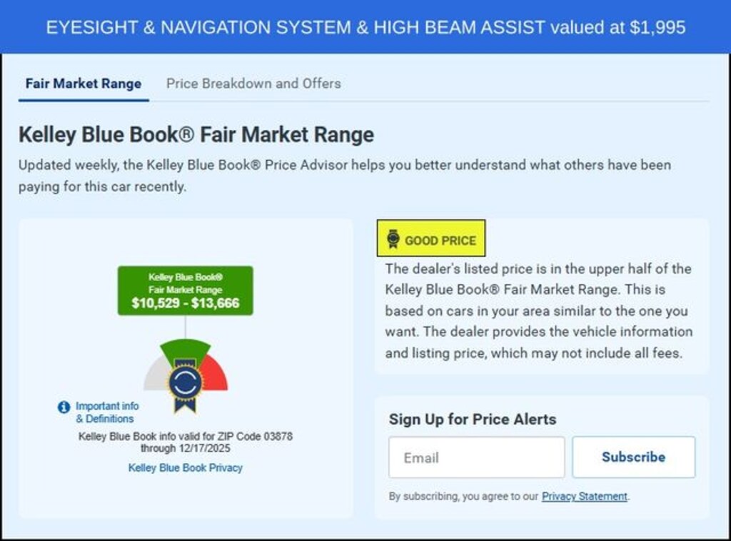 Used 2017 Subaru Legacy 2.5i Limited with Sedan