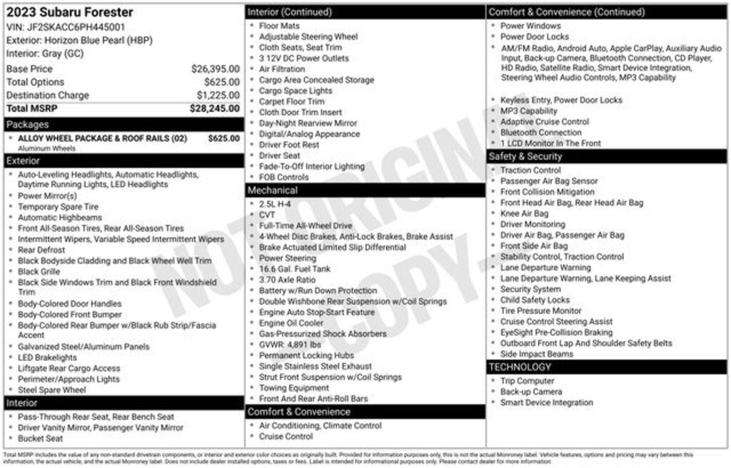 Used 2023 Subaru Forester Base SUV