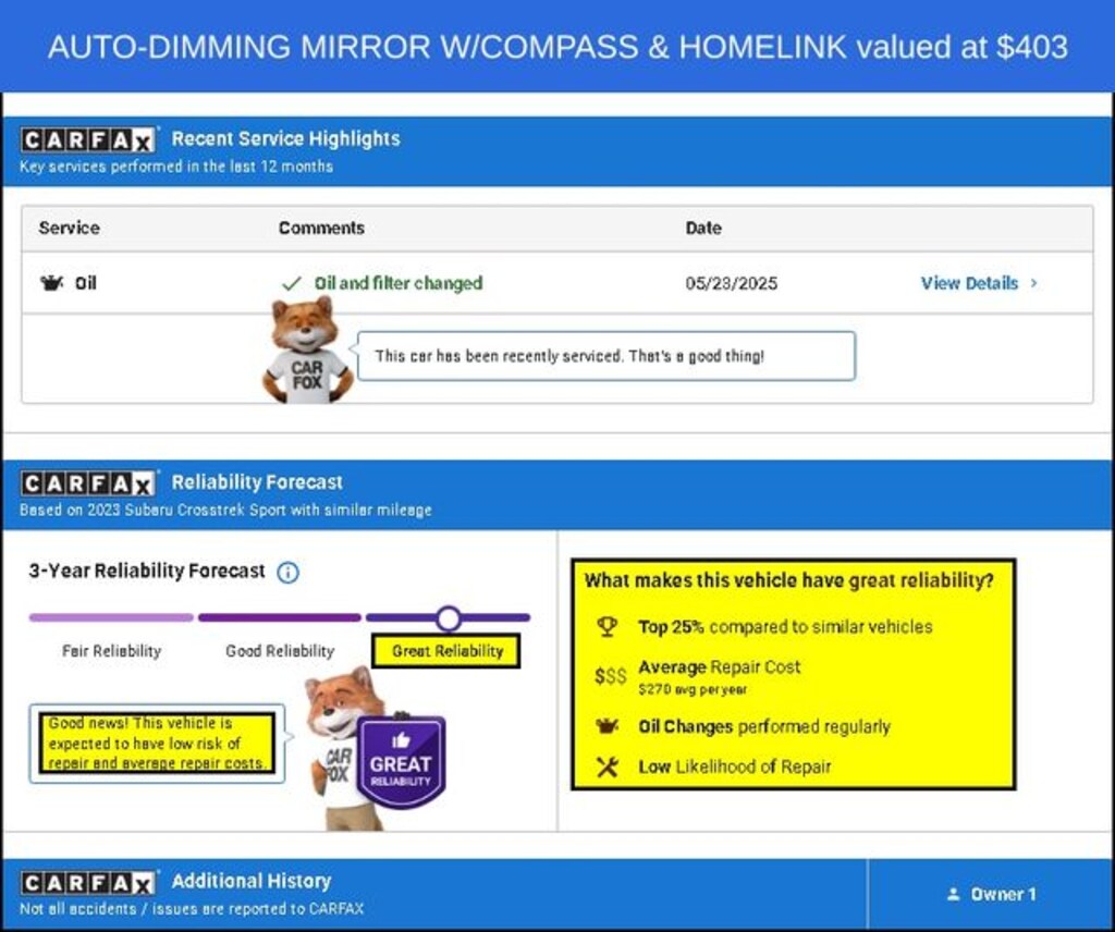 Used 2023 Subaru Crosstrek Sport SUV