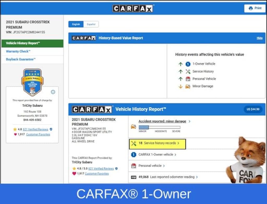 Used 2021 Subaru Crosstrek Premium SUV