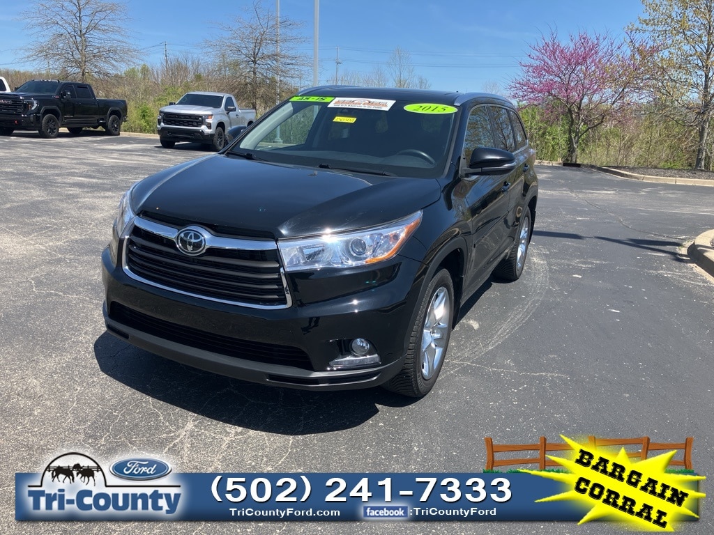 Used 2015 Toyota Highlander Limited with VIN 5TDDKRFH8FS160193 for sale in Buckner, KY
