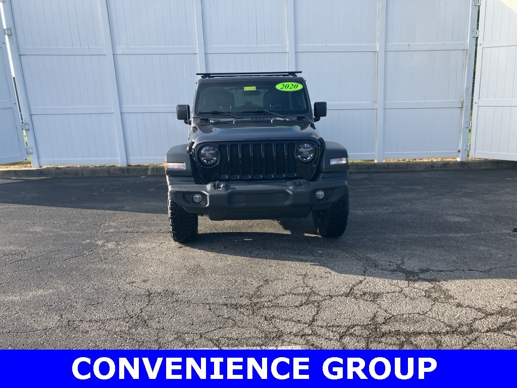 Used 2020 Jeep Wrangler Unlimited Willys with VIN 1C4HJXDG3LW244047 for sale in Buckner, KY