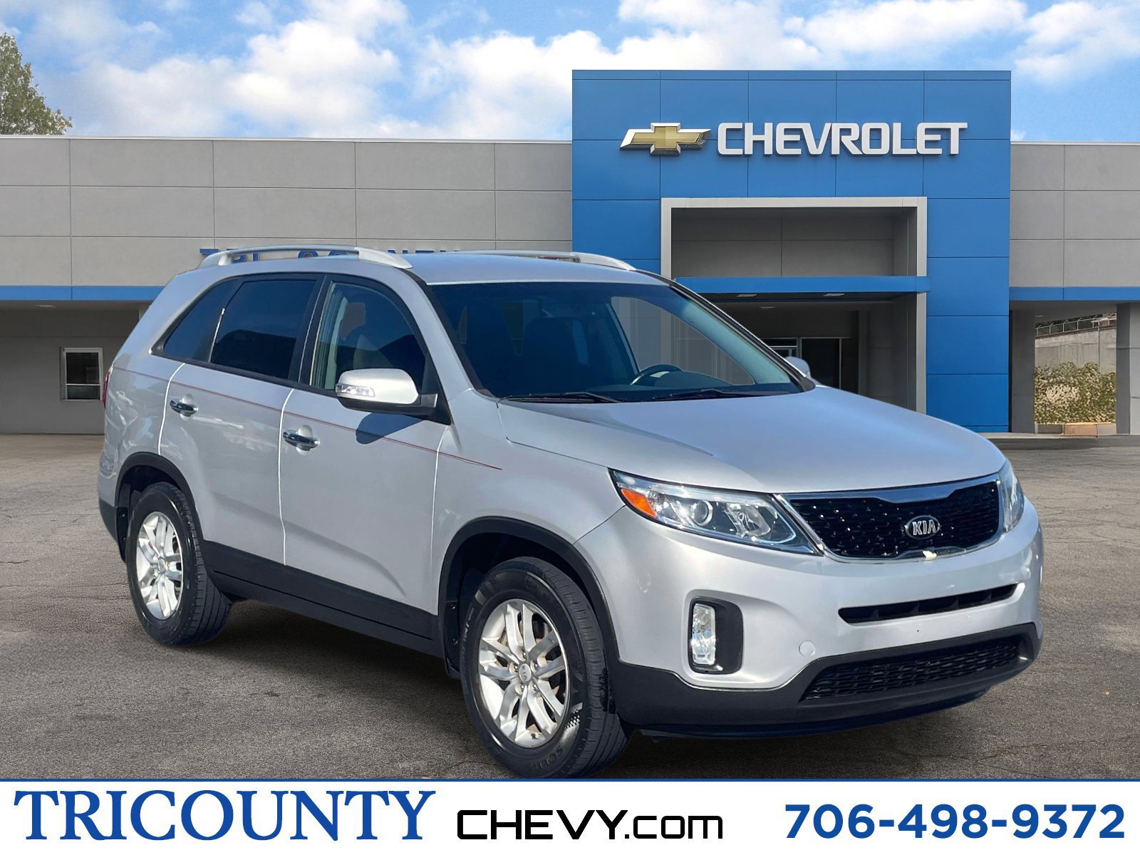 Used 2015 Kia Sorento LX with VIN 5XYKT4A79FG622683 for sale in Royston, GA