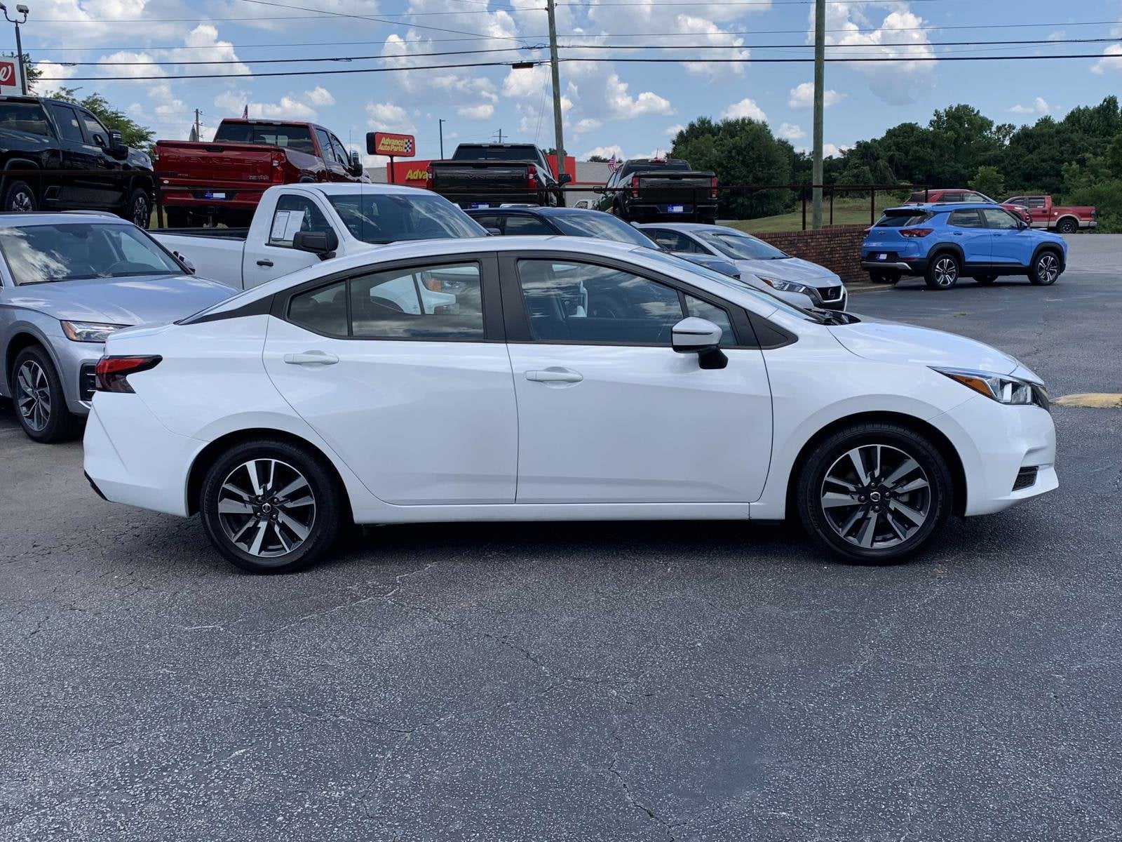 Used 2021 Nissan Versa Sedan SV with VIN 3N1CN8EV9ML888910 for sale in Royston, GA