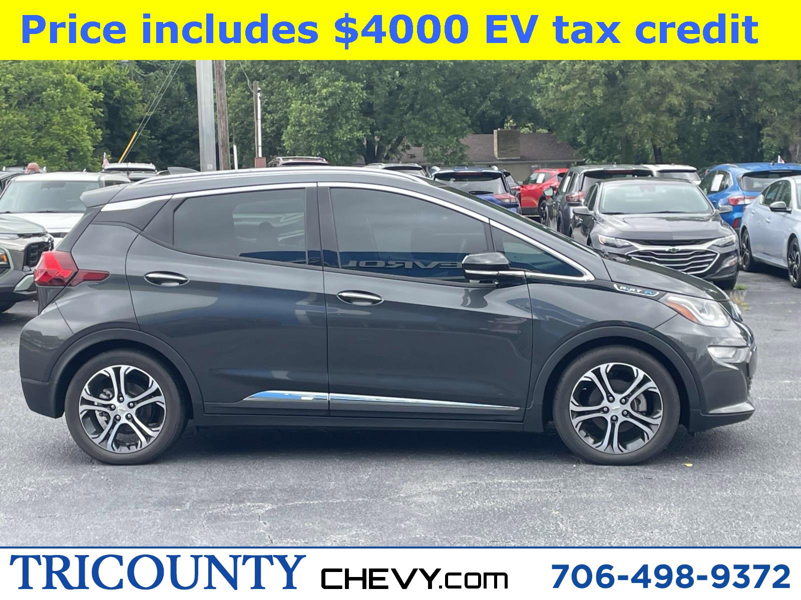 Used 2018 Chevrolet Bolt EV Premier with VIN 1G1FX6S07J4140202 for sale in Royston, GA
