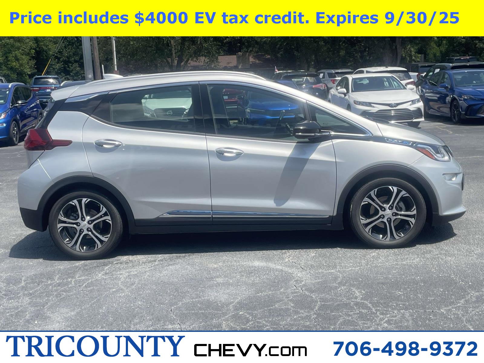 Used 2020 Chevrolet Bolt EV Premier with VIN 1G1FZ6S09L4114911 for sale in Royston, GA