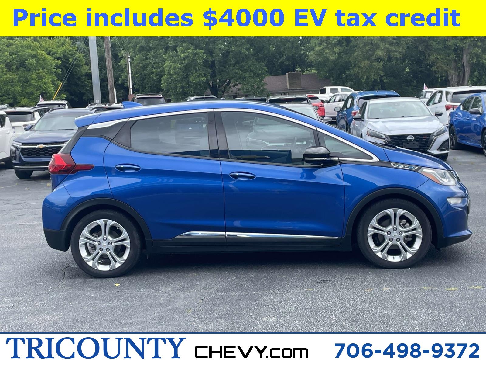 Used 2017 Chevrolet Bolt EV LT with VIN 1G1FW6S09H4191228 for sale in Royston, GA