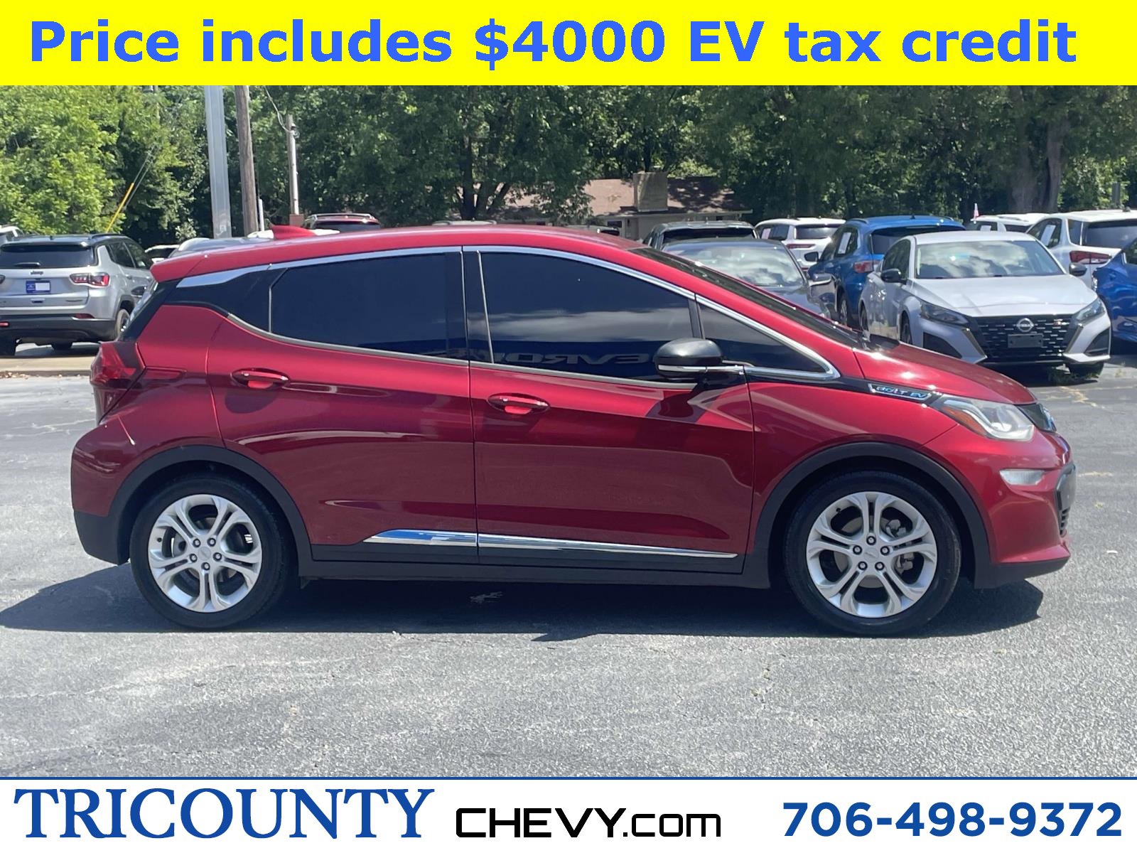 Used 2017 Chevrolet Bolt EV LT with VIN 1G1FW6S08H4187316 for sale in Royston, GA