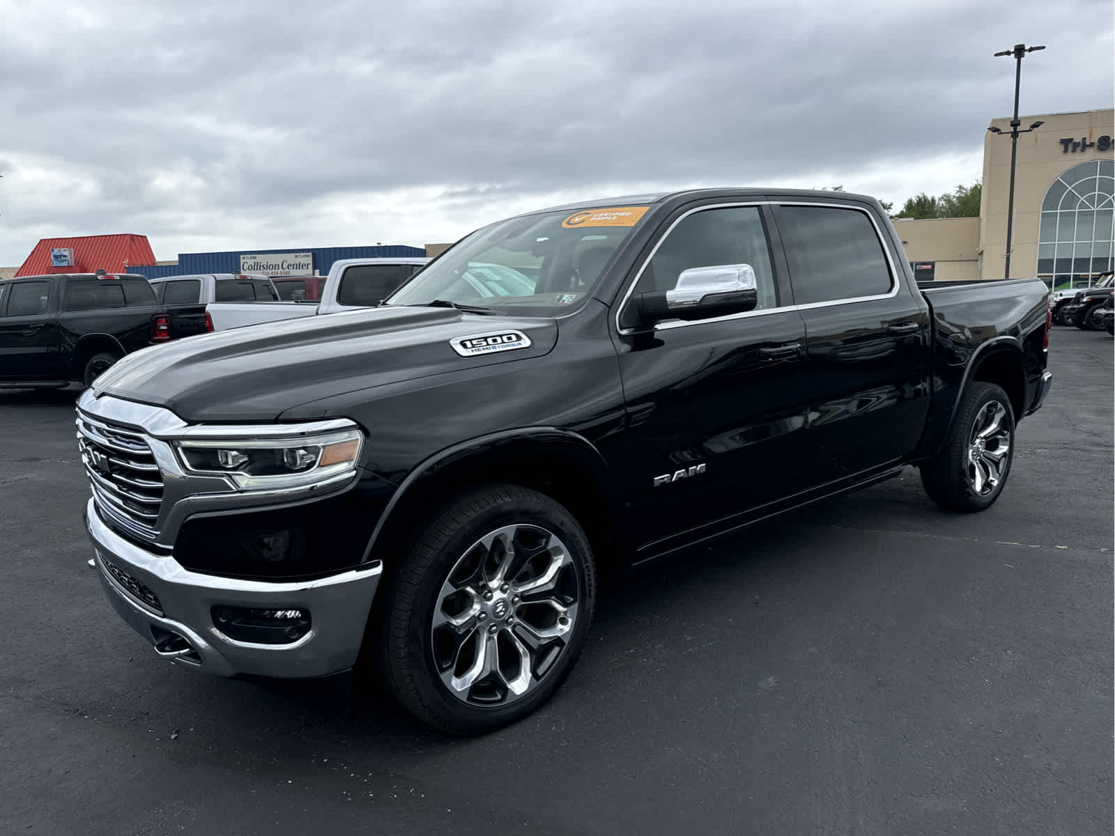 Certified 2023 RAM Ram 1500 Pickup Longhorn with VIN 1C6SRFKT4PN605569 for sale in Blairsville, PA