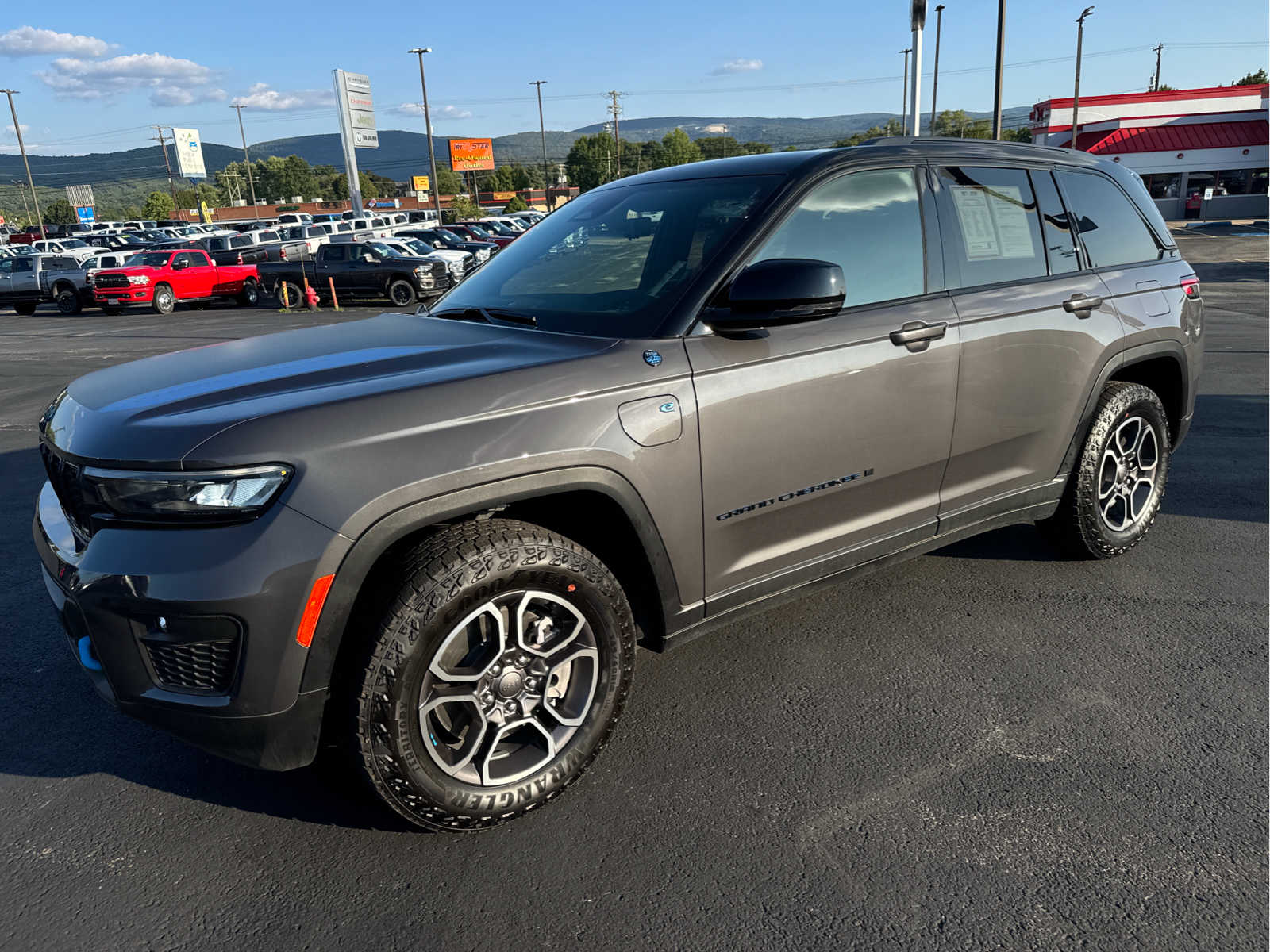 Certified 2023 Jeep Grand Cherokee Trailhawk 4xe with VIN 1C4RJYC61P8883928 for sale in Blairsville, PA