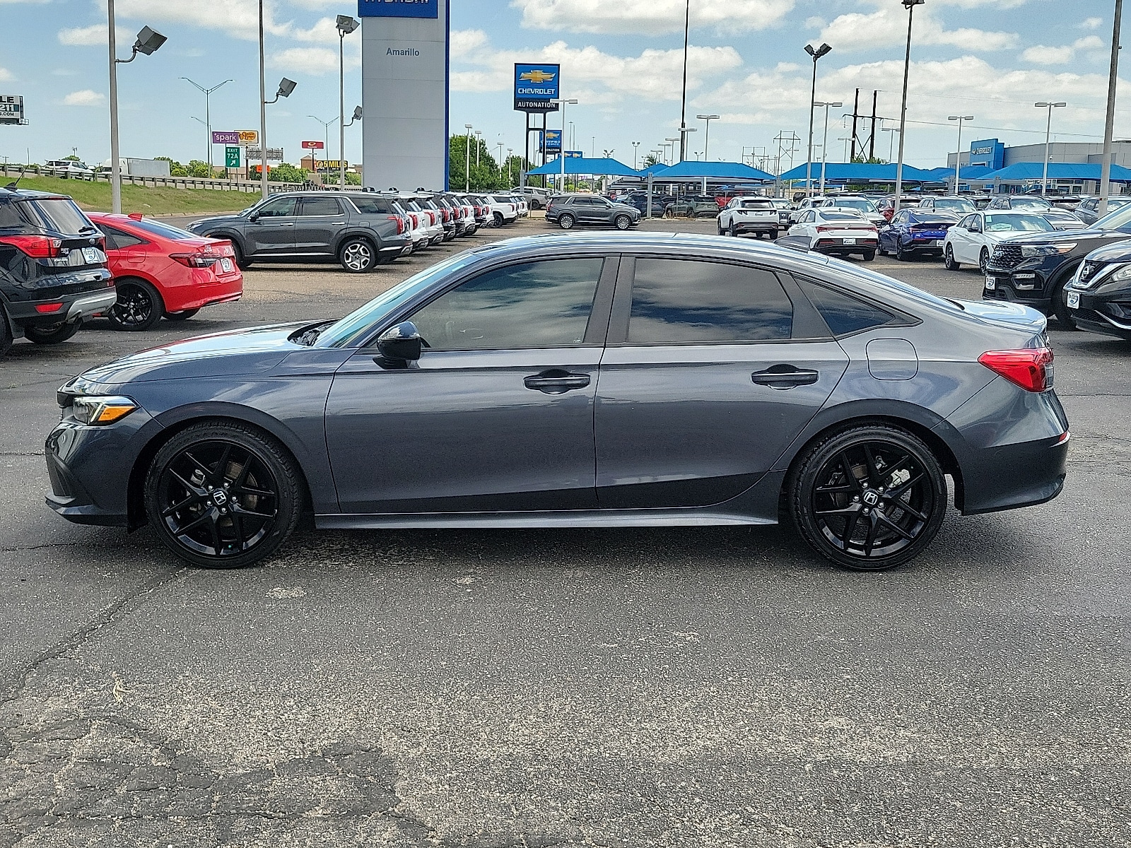 Used 2022 Honda Civic Sport with VIN 2HGFE2F50NH560440 for sale in Amarillo, TX