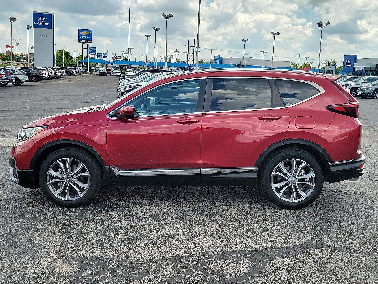 Used 2021 Honda CR-V Touring with VIN 5J6RW1H91ML006533 for sale in Amarillo, TX