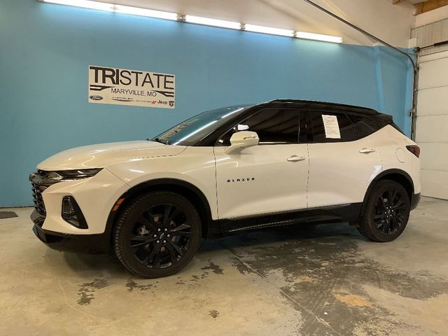 Used 2022 Chevrolet Blazer RS with VIN 3GNKBKRS1NS146742 for sale in Kansas City