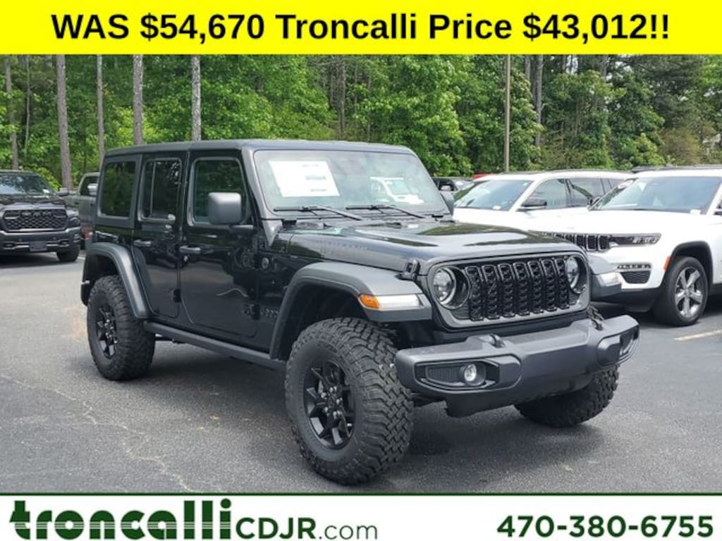 New 2025 Jeep Wrangler 4-DOOR WILLYS Sport Utility