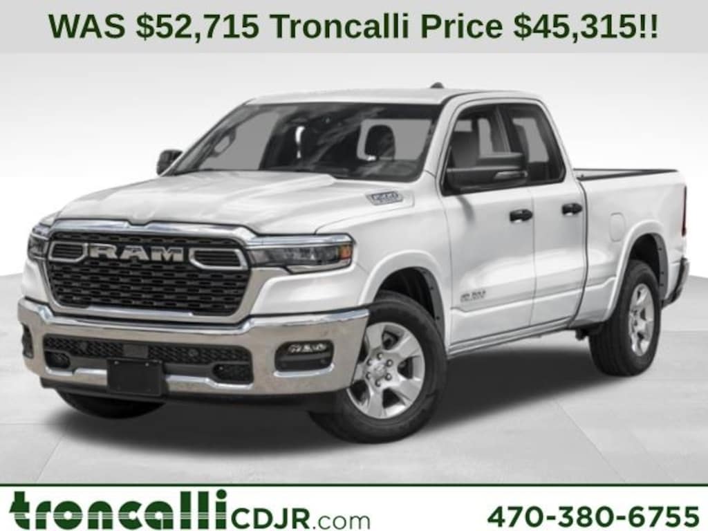 New 2026 Ram 1500 BIG HORN QUAD CAB 4X2 6'4 BOX Pickup
