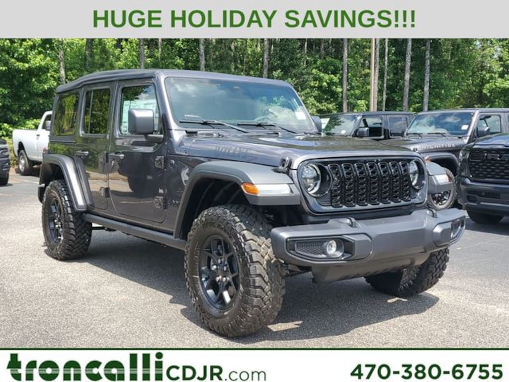 New 2025 Jeep Wrangler 4-DOOR WILLYS Sport Utility