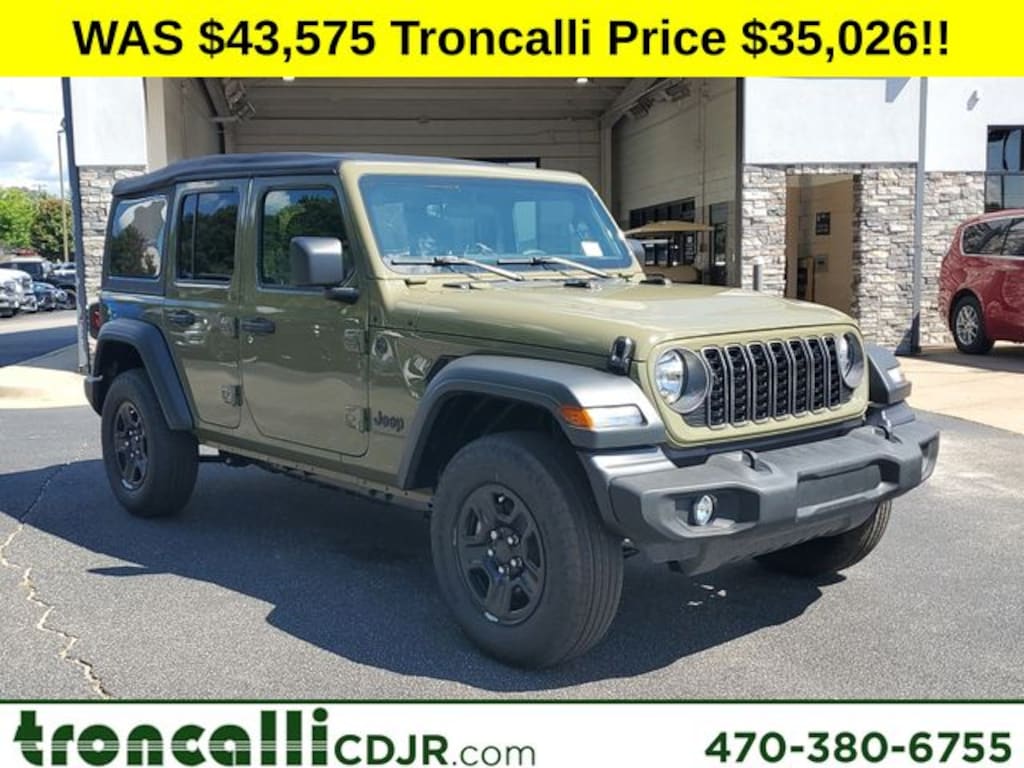 New 2025 Jeep Wrangler 4-DOOR SPORT Sport Utility