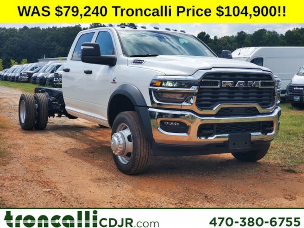 New 2025 Ram 5500 Chassis Cab 5500 TRADESMAN CHASSIS CREW CAB 4X4 84' CA Pickup