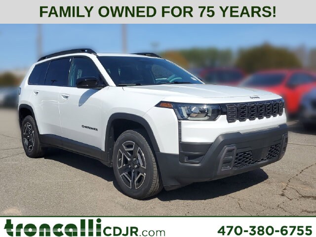 Bright White 2026 Jeep Cherokee SUV / Crossover Four-Wheel Drive Continuously Variable Transmission