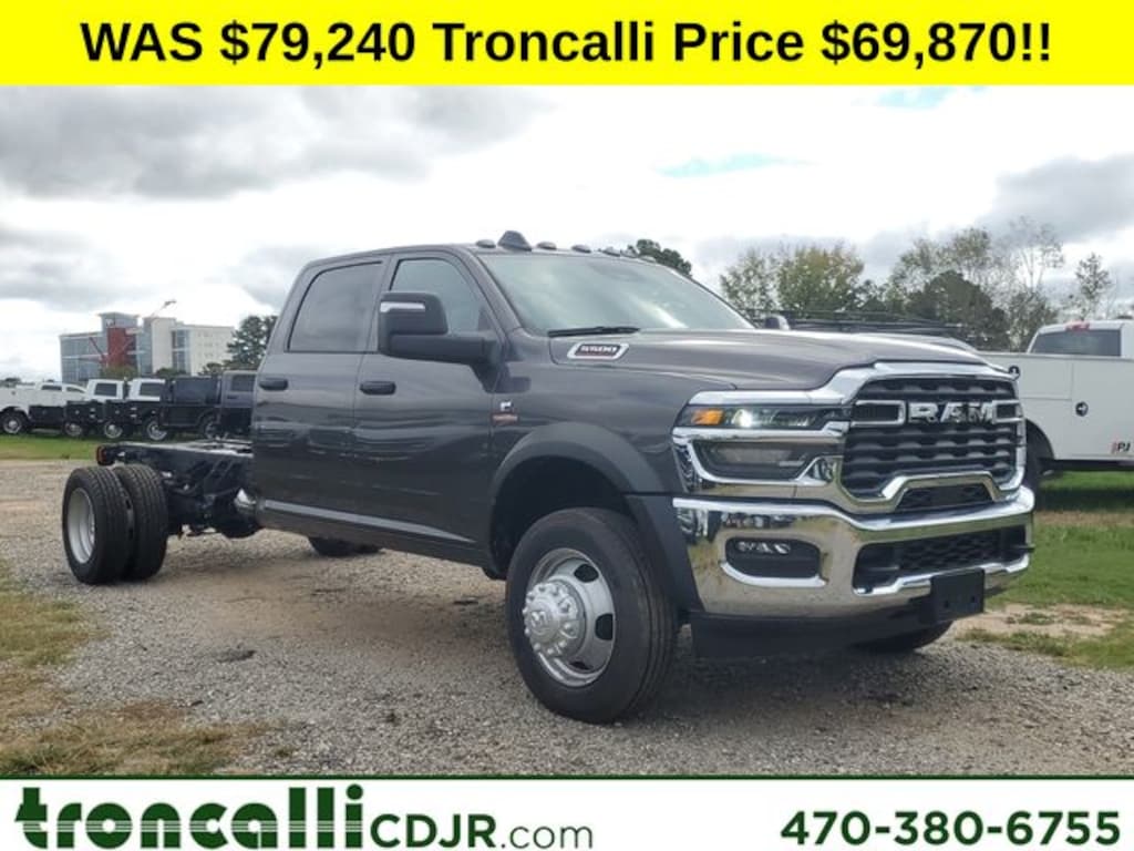 New 2025 Ram 5500 Chassis Cab 5500 TRADESMAN CHASSIS CREW CAB 4X4 84' CA Pickup