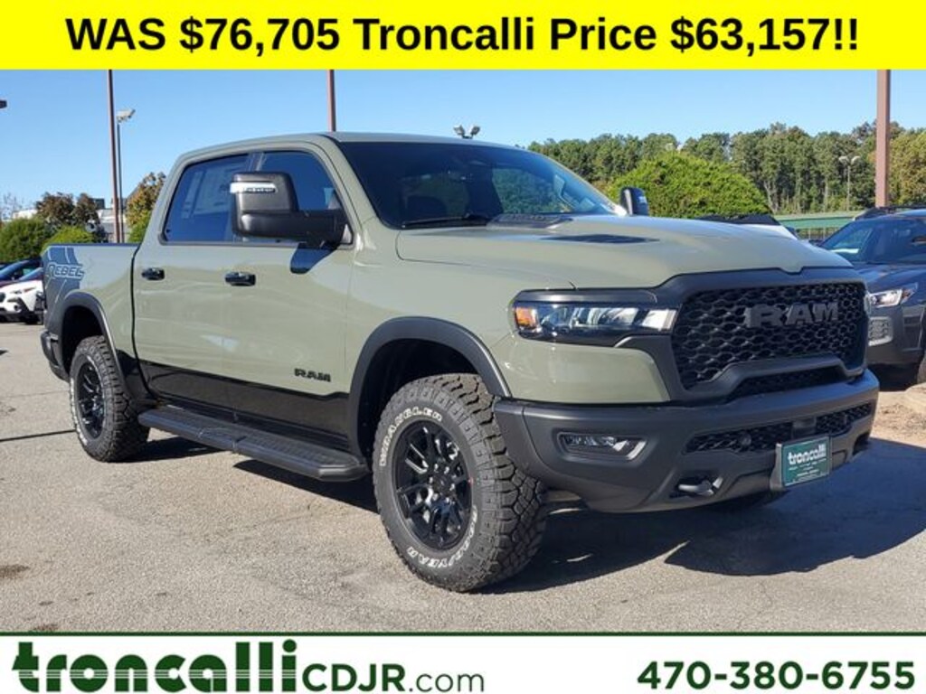 New 2026 Ram 1500 REBEL CREW CAB 4X4 5'7 BOX Pickup