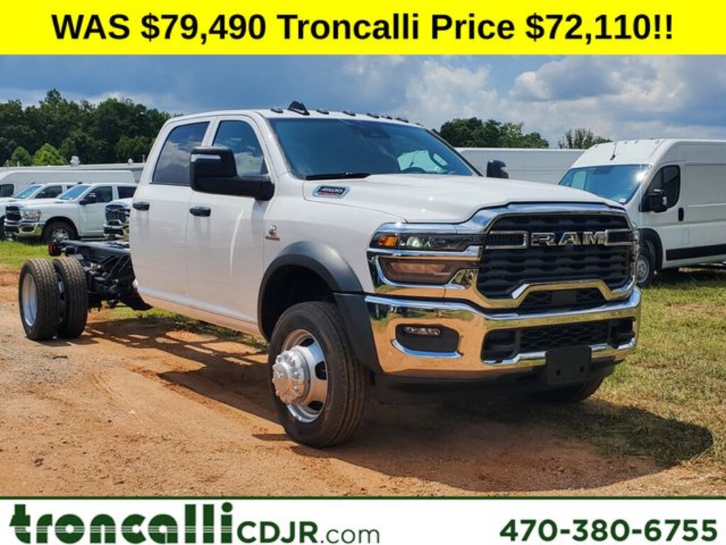 New 2025 Ram 4500 Chassis Cab 4500 TRADESMAN CHASSIS CREW CAB 4X4 84' CA Pickup