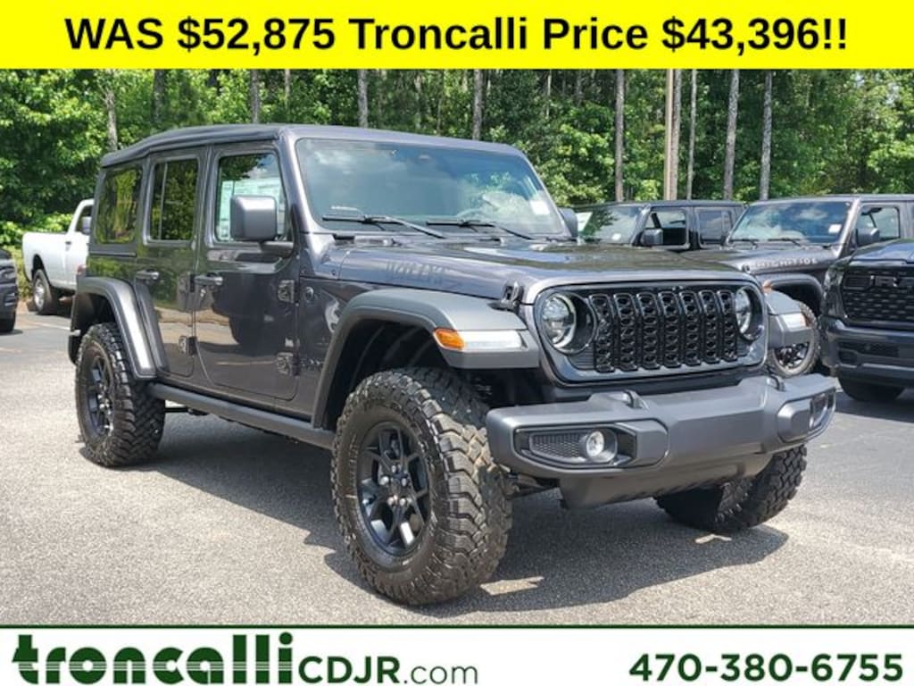 New 2025 Jeep Wrangler 4-DOOR WILLYS Sport Utility