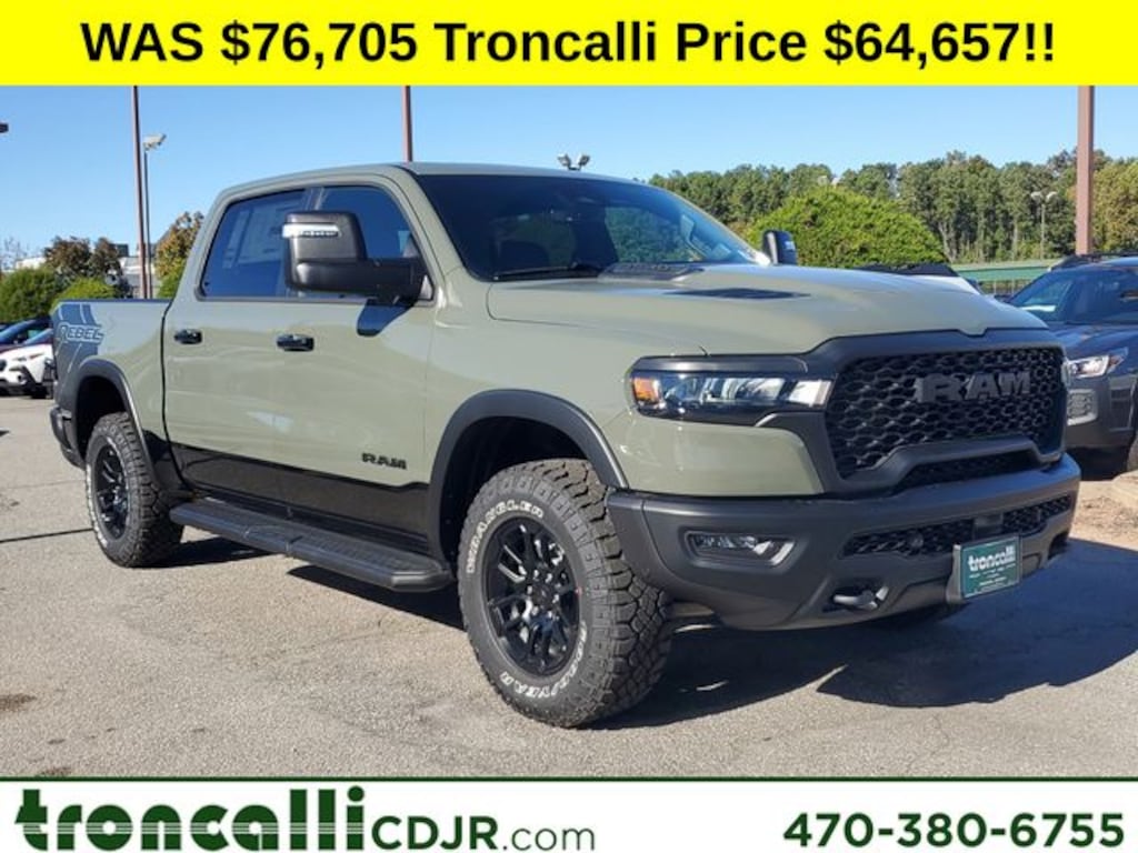 New 2026 Ram 1500 REBEL CREW CAB 4X4 5'7 BOX Pickup