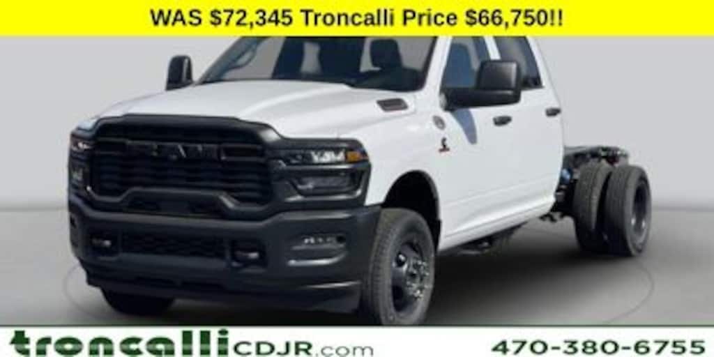 New 2025 Ram 3500 Chassis Cab 3500 TRADESMAN CREW CAB CHASSIS 4X4 60' CA Pickup