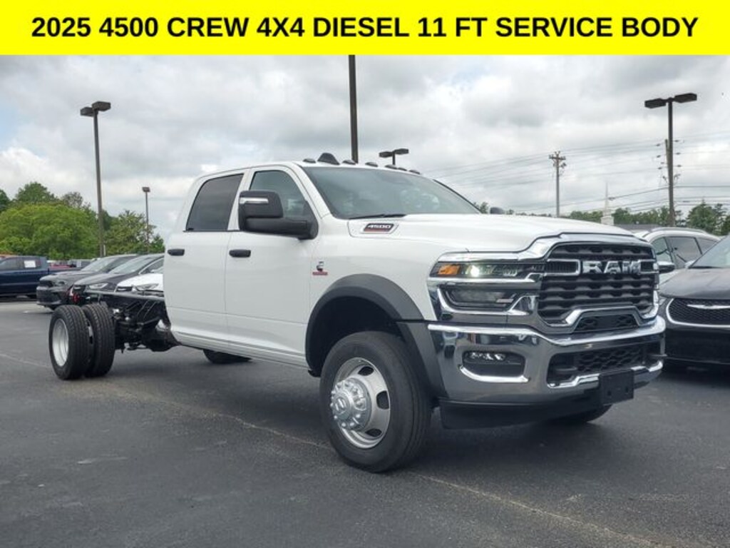 New 2025 Ram 4500 Chassis Cab 4500 TRADESMAN CHASSIS CREW CAB 4X4 84' CA Pickup