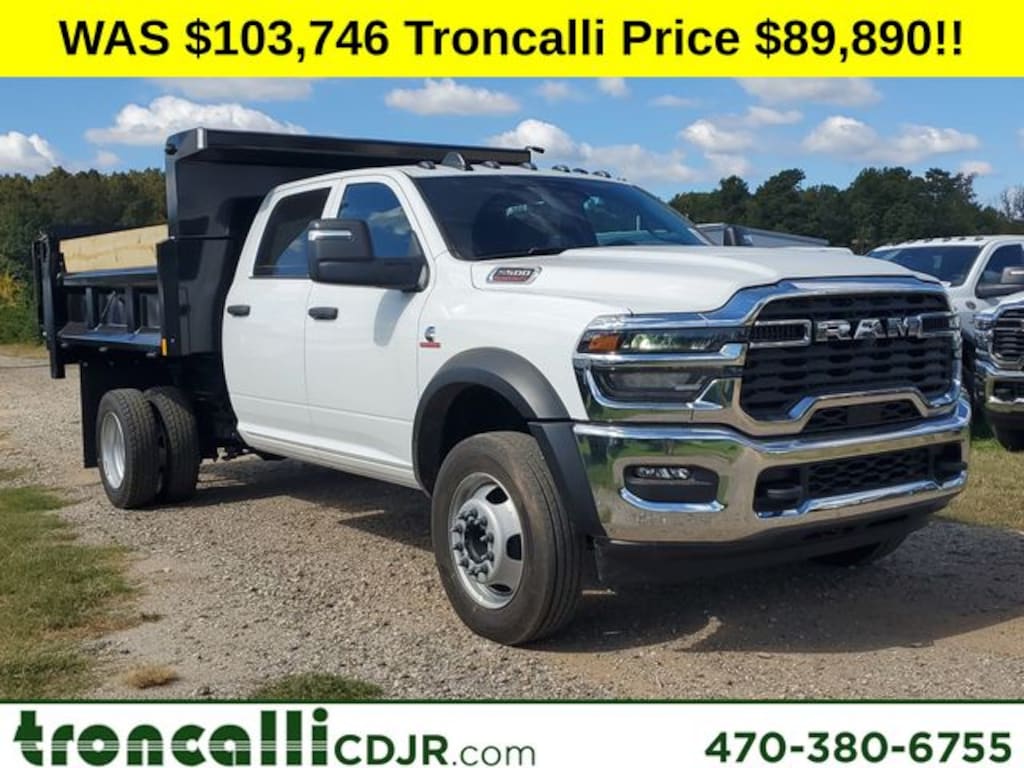 New 2025 Ram 5500 Chassis Cab 5500 TRADESMAN CHASSIS CREW CAB 4X4 60' CA Pickup