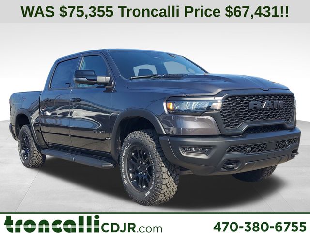 Granite Crystal 2026 RAM 1500 Rebel Crew Cab 4WD Pickup Truck Four-Wheel Drive 8-Speed Automatic