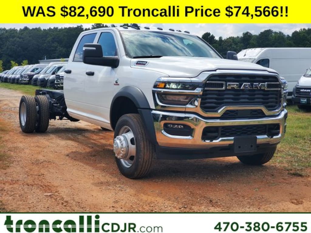 New 2025 Ram 5500 Chassis Cab 5500 TRADESMAN CHASSIS CREW CAB 4X4 84' CA Pickup