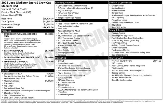 2025 Jeep Gladiator Sport S - Photo 36