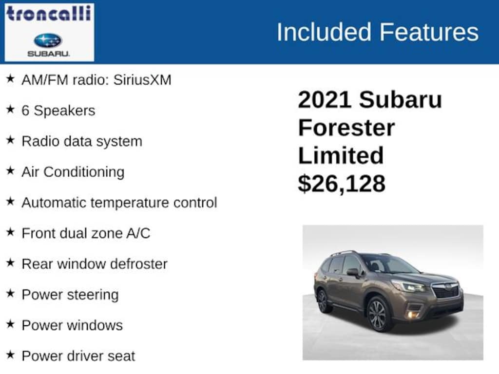 Used 2021 Subaru Forester Limited SUV