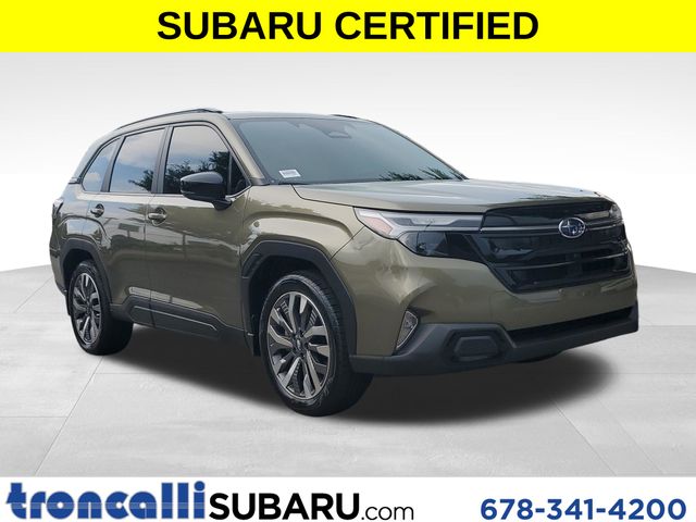 Green Metallic 2025 Subaru Forester SUV / Crossover All-Wheel Drive Continuously Variable Transmission