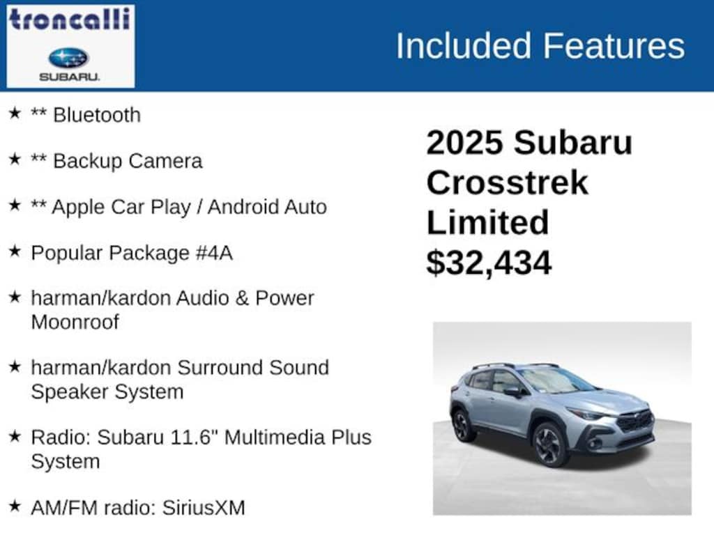 Certified 2025 Subaru Crosstrek Limited SUV