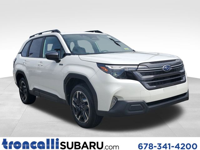 Crystal White Pearl 2026 Subaru Forester Hybrid Premium AWD SUV / Crossover All-Wheel Drive Continuously Variable Transmission