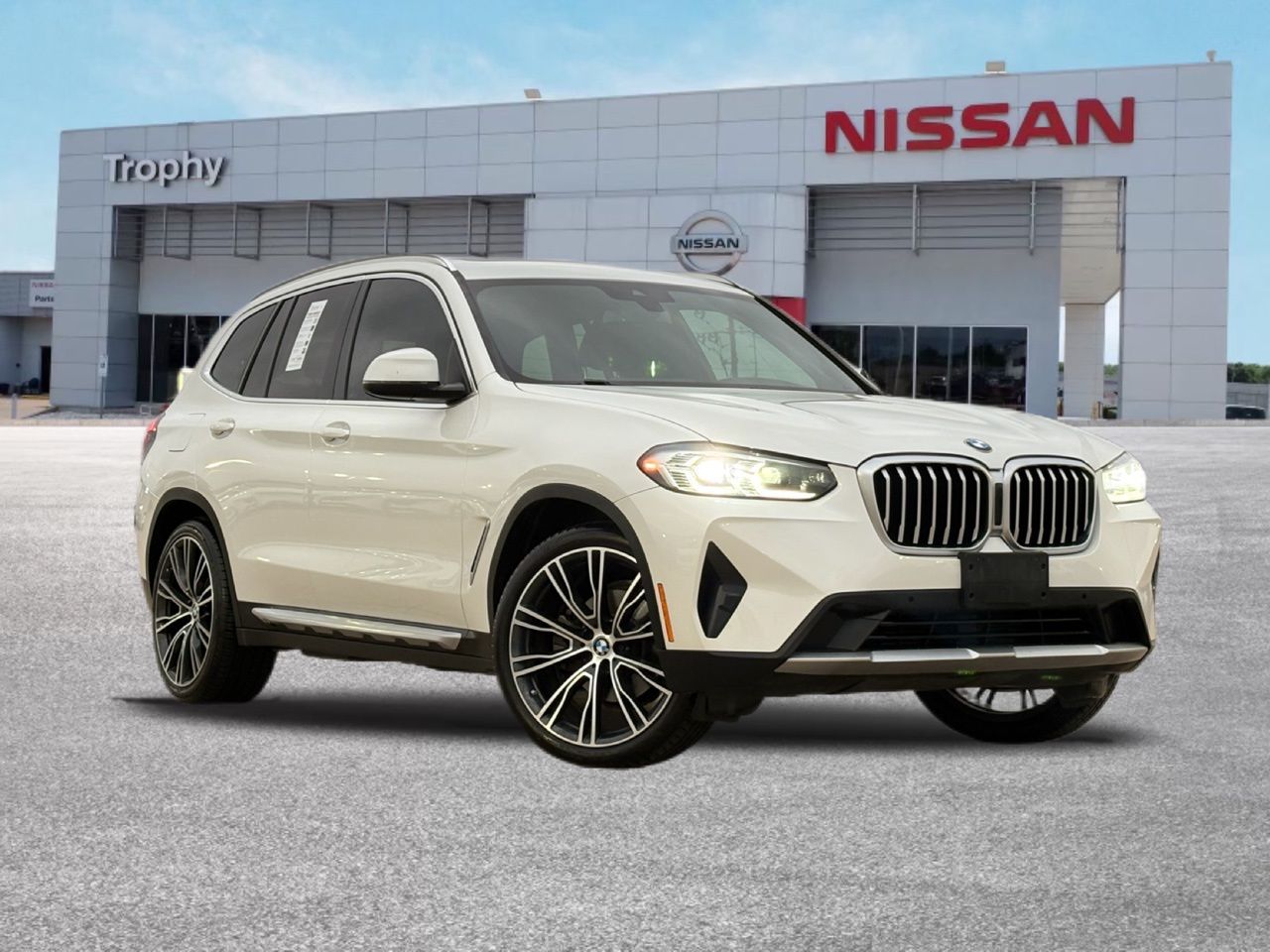 White Metallic 2022 BMW X3 sDrive30i RWD SUV / Crossover Rear-Wheel Drive 8-Speed Automatic