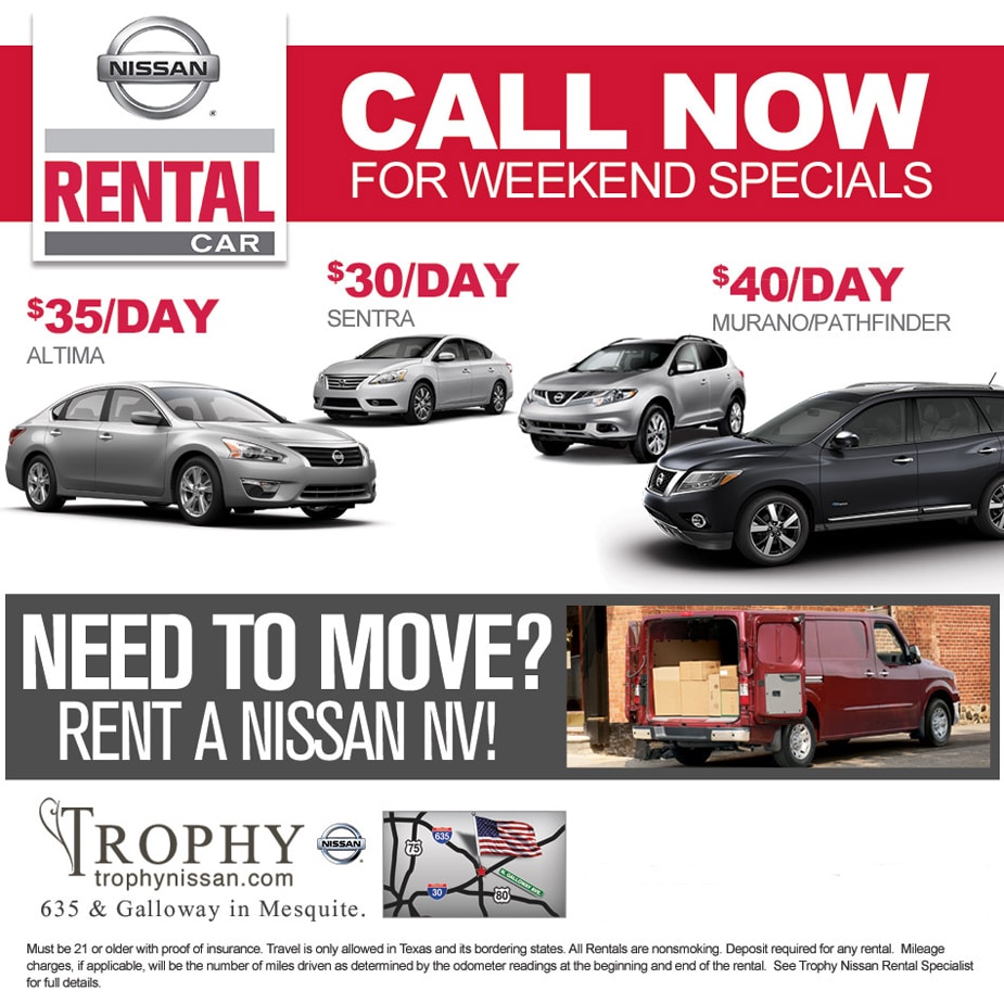 Nissan Rental Cars | Mesquite TX | Trophy Nissan Dealer Nissan Rental Cars | Mesquite TX | Trophy Nissan Dealer