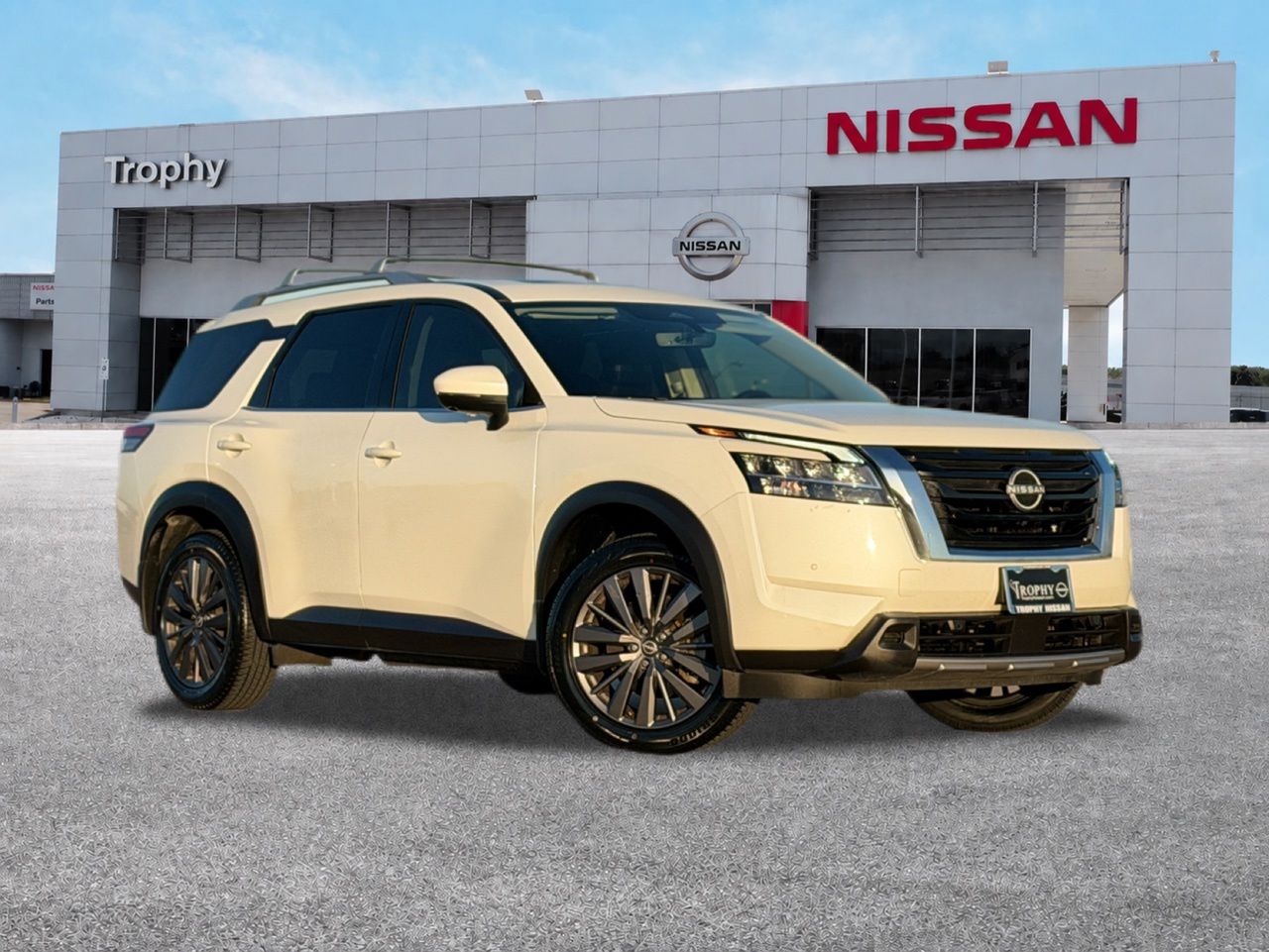 Pearl White Tricoat 2023 Nissan Pathfinder SUV / Crossover All-Wheel Drive 9-Speed Automatic