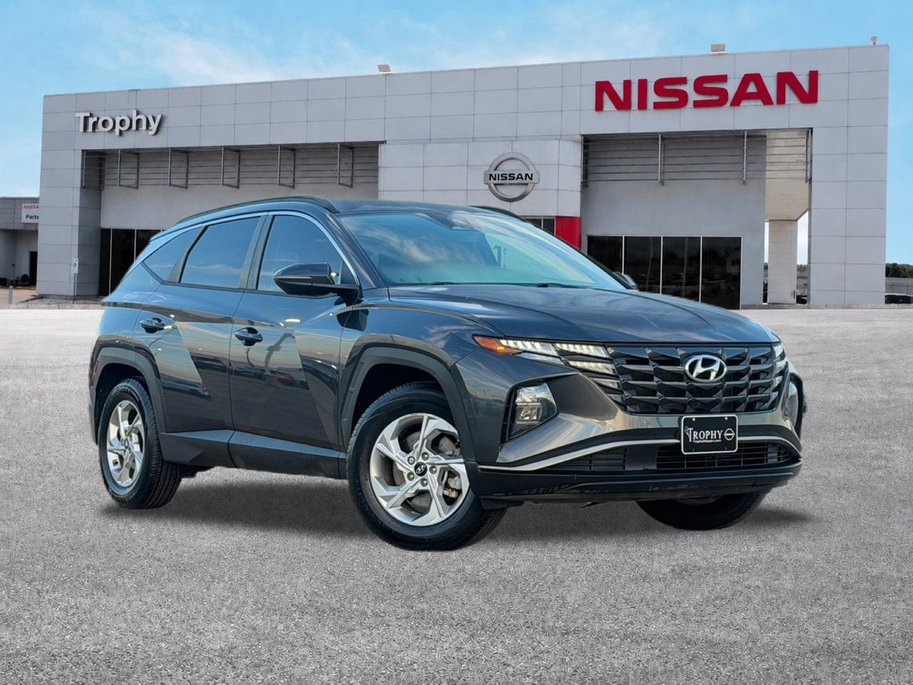 Portofino Gray 2023 Hyundai Tucson SUV / Crossover Front-Wheel Drive 8-Speed Automatic