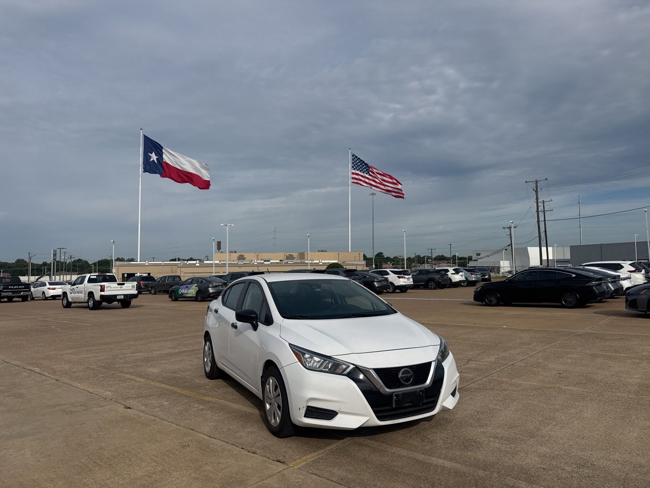 Certified 2021 Nissan Versa Sedan S with VIN 3N1CN8DV0ML855215 for sale in Mesquite, TX