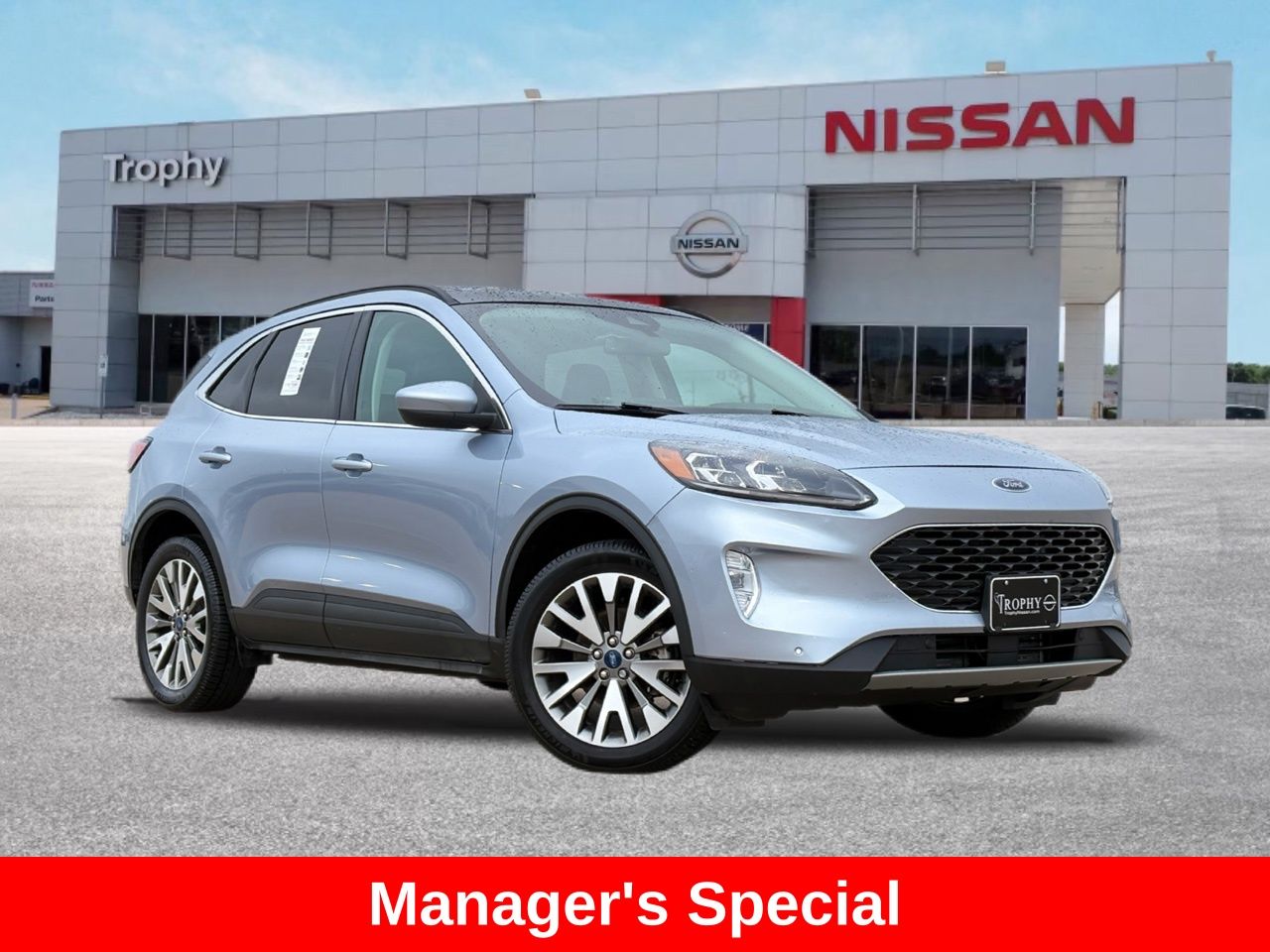 Blue Silver Metallic 2022 Ford Escape Titanium AWD SUV / Crossover All-Wheel Drive 8-Speed Automatic