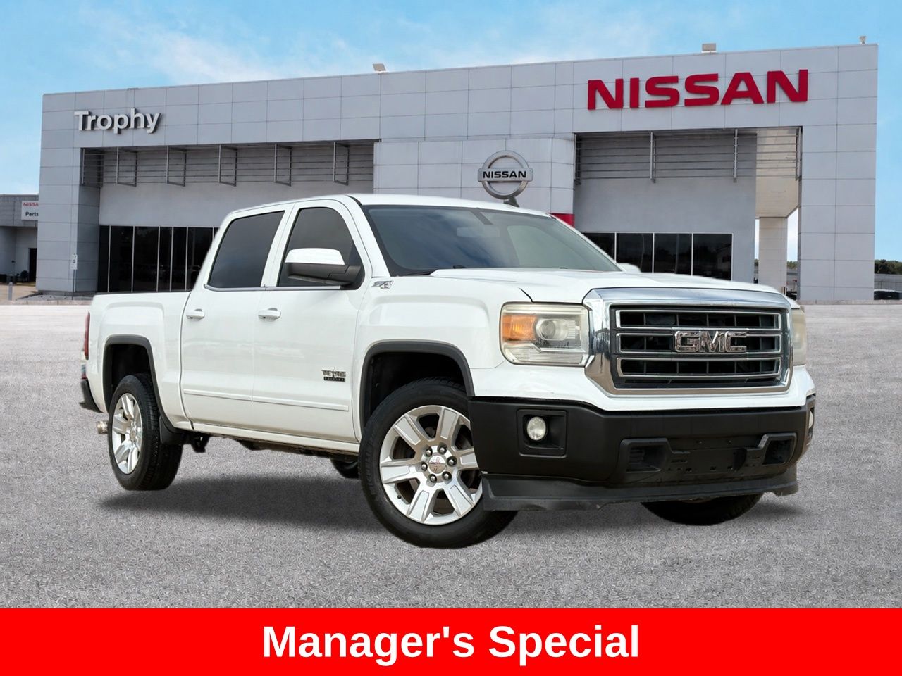 Summit White 2014 GMC Sierra 1500 SLE Crew Cab Pickup Truck 4X2 6-Speed Automatic Overdrive