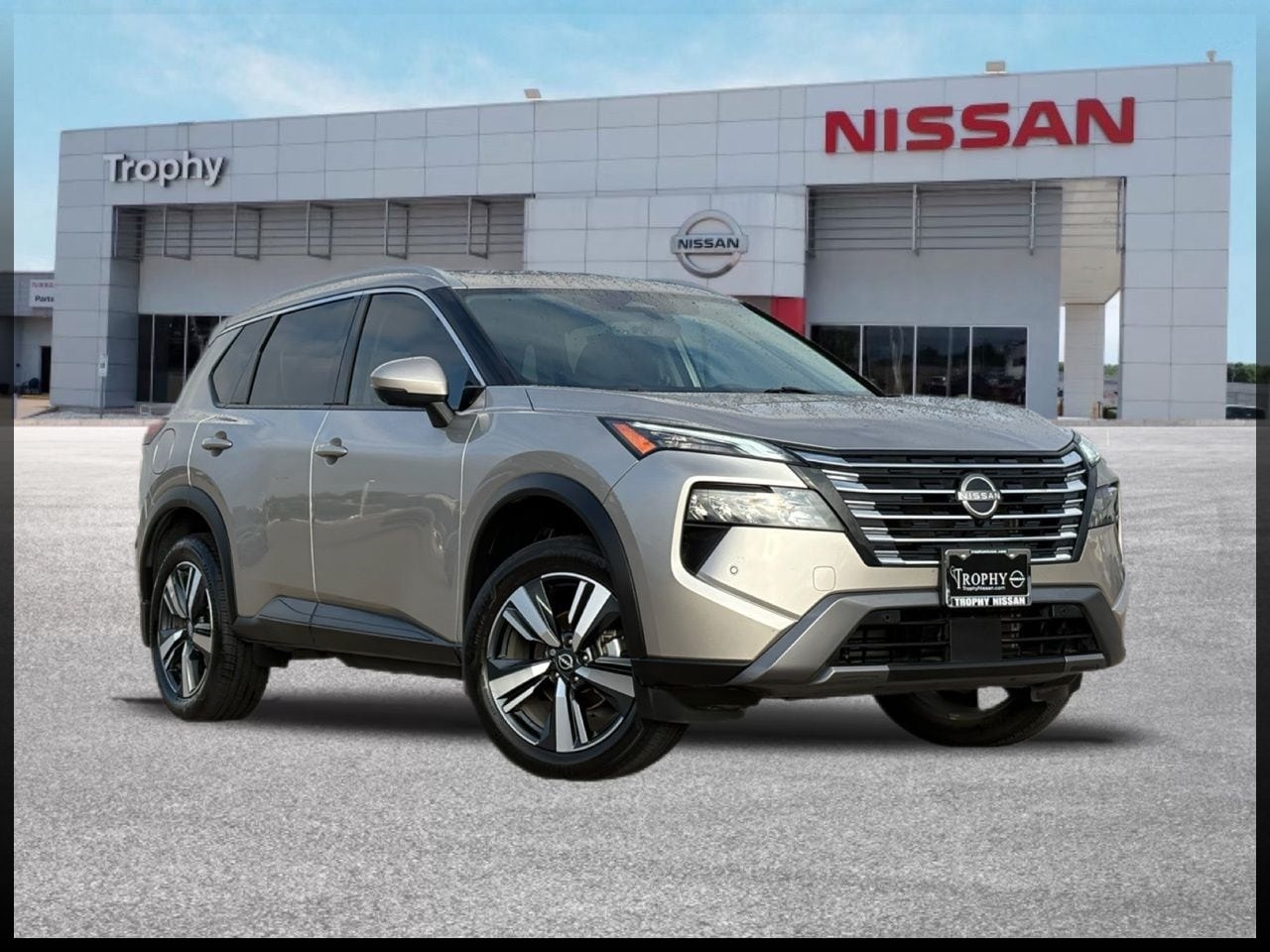 Champagne Silver Metallic 2024 Nissan Rogue SUV / Crossover Front-Wheel Drive Continuously Variable Transmission